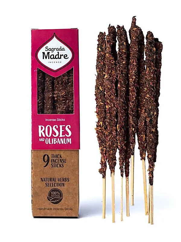 Smudge On A Stick 9 Pack - Roses & Olibarium-1