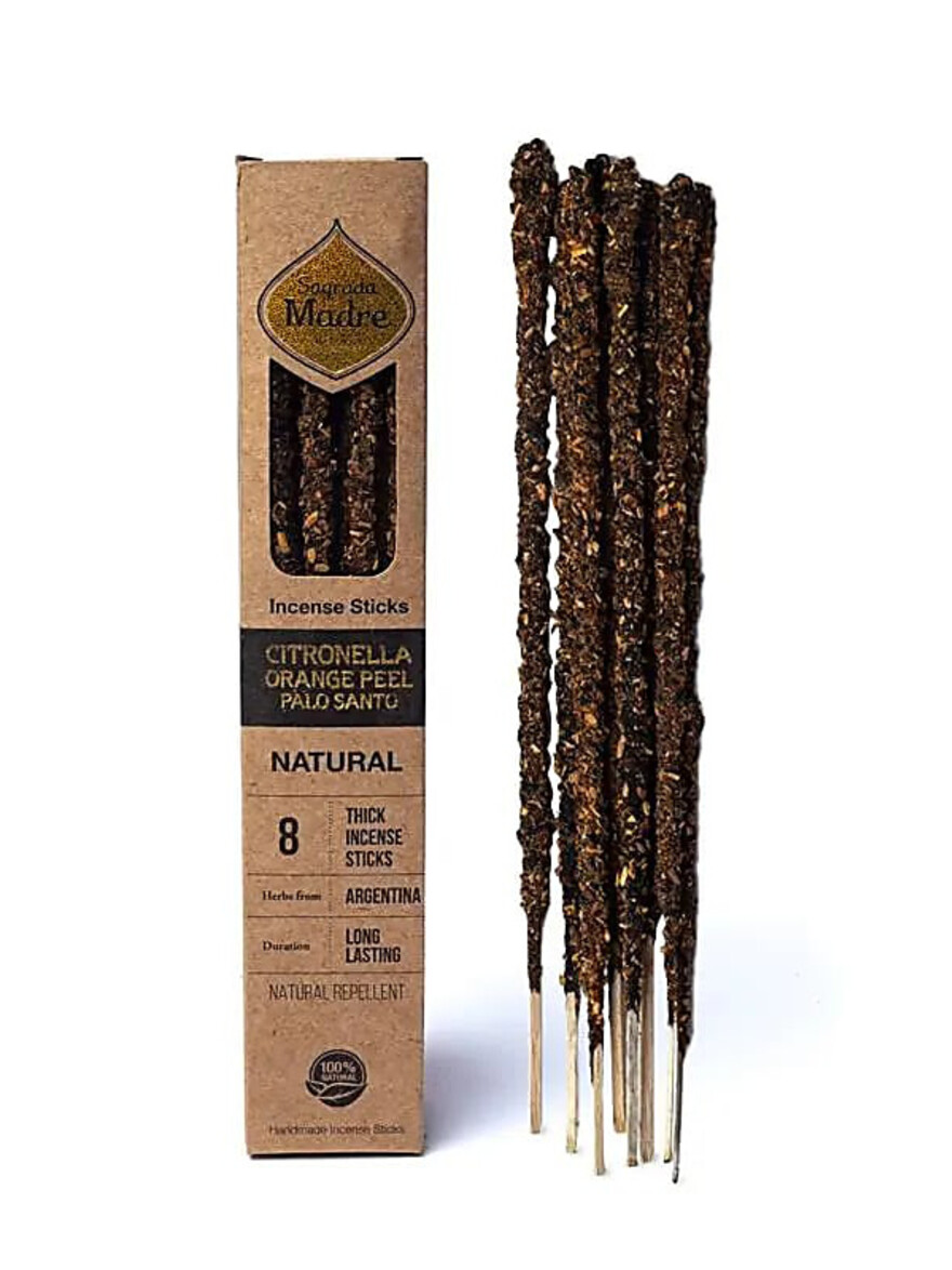 Incense Stick 8 Pack - Citronella, Orange & Palo Santo
