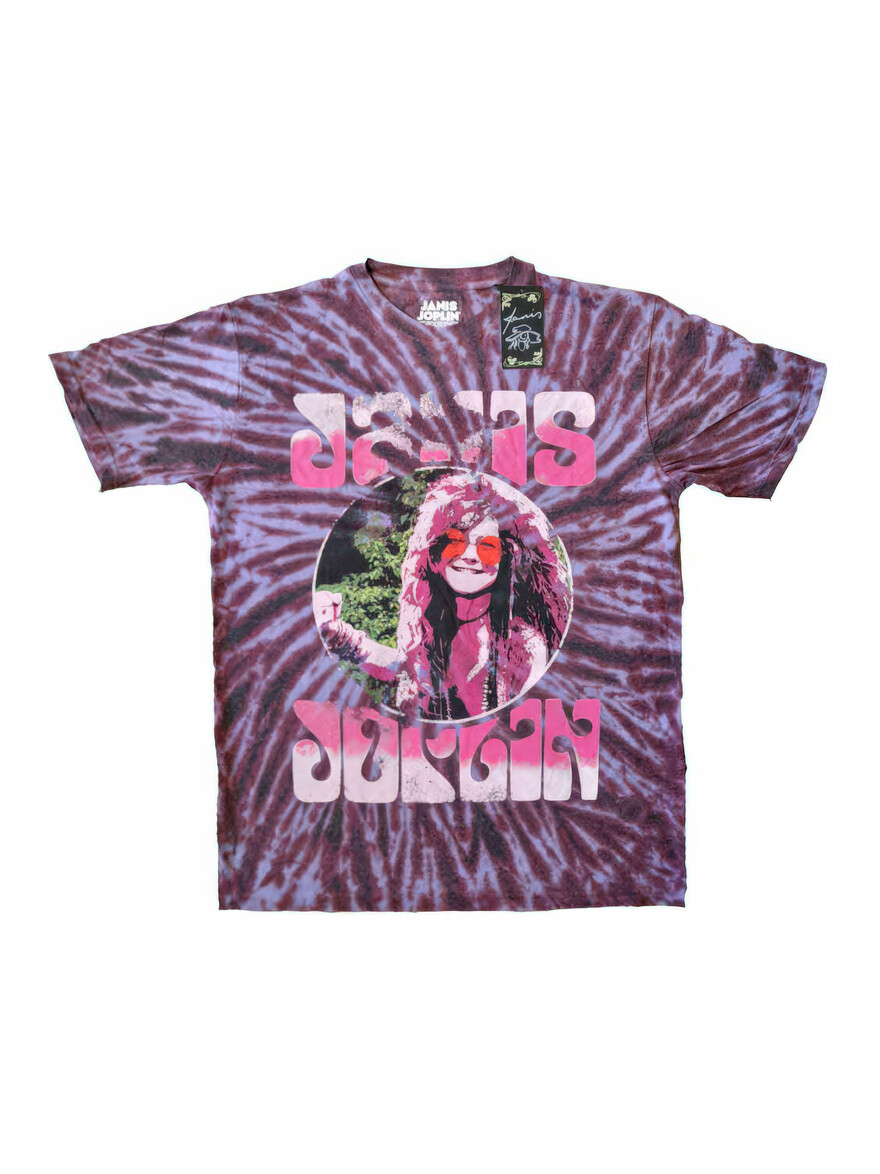 Janis Joplin - Pink Shades Purple Tee
