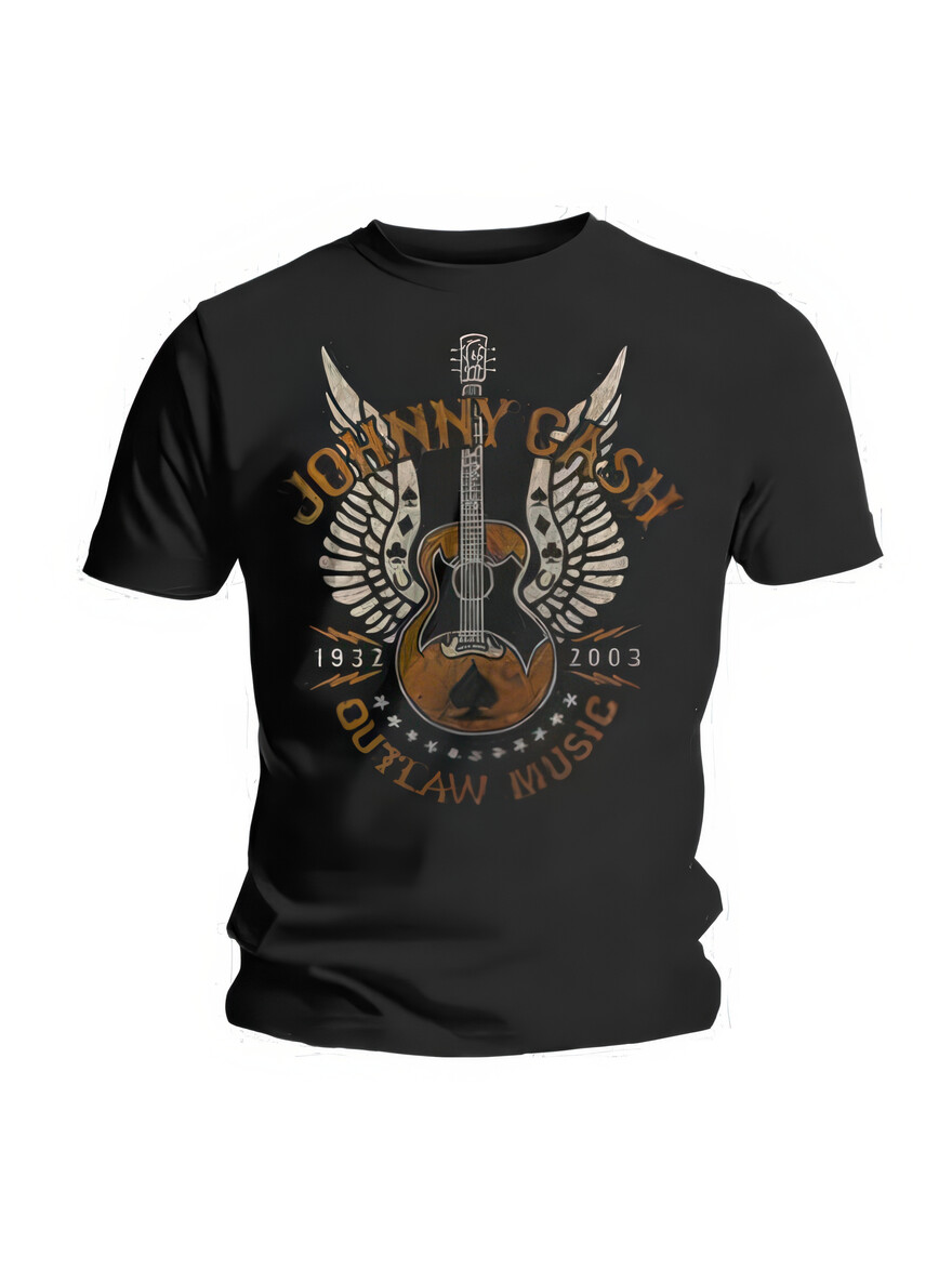Johnny Cash - Outlaw Black Tee