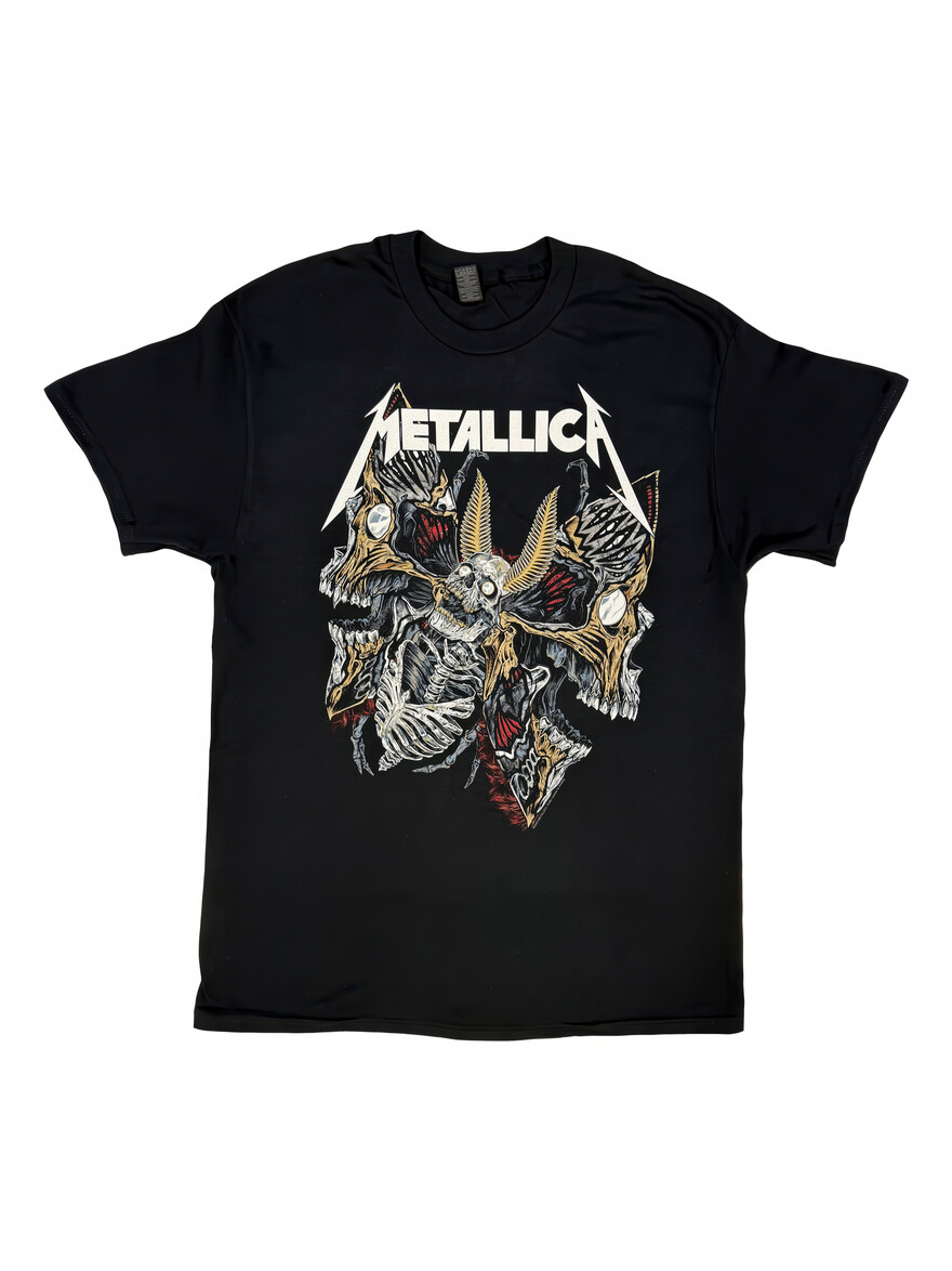 Metallica - Skull Moth Black Tee