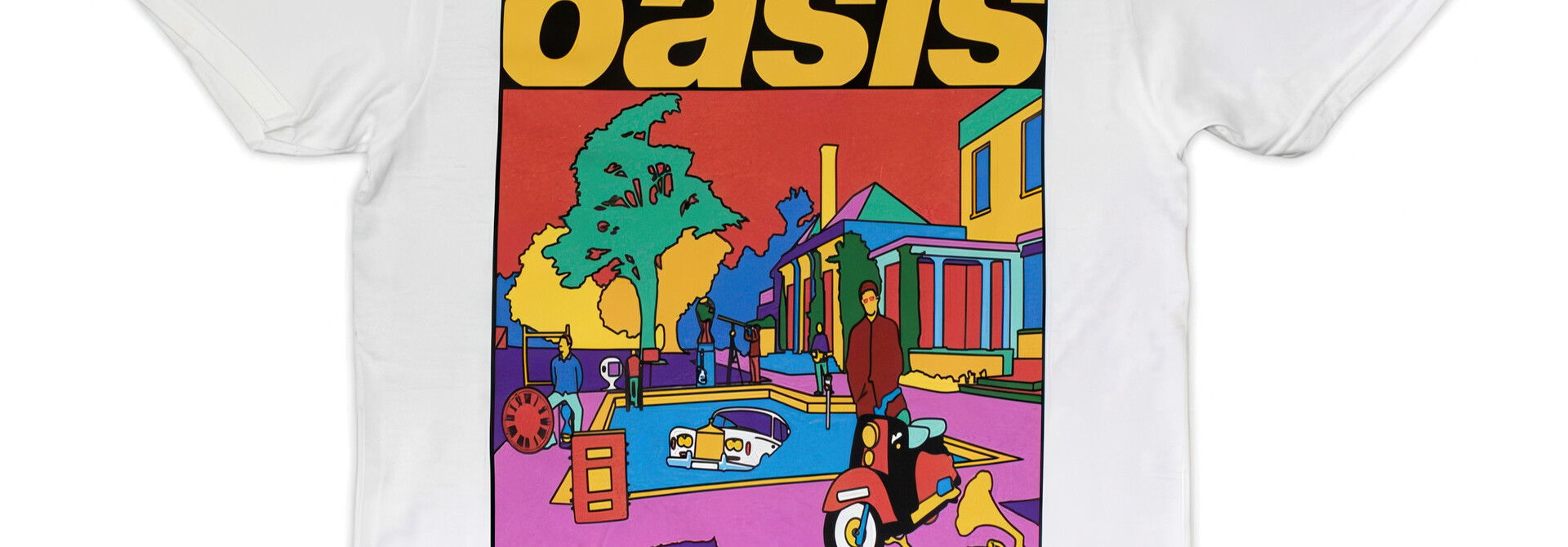 Oasis - Be Here Now Illustration White Tee
