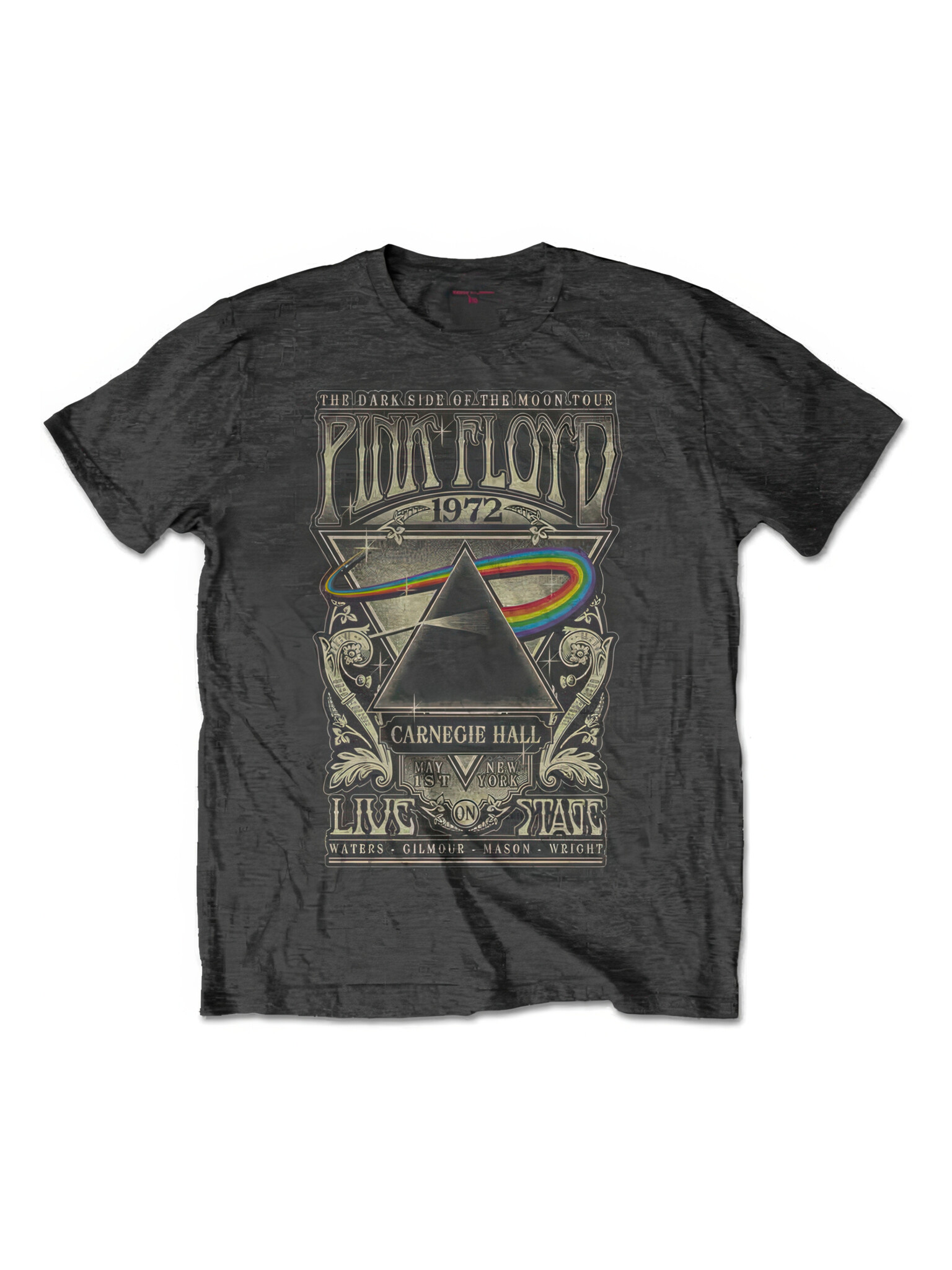 Pink Floyd - Carnegie Hall Poster Grey Tee-1