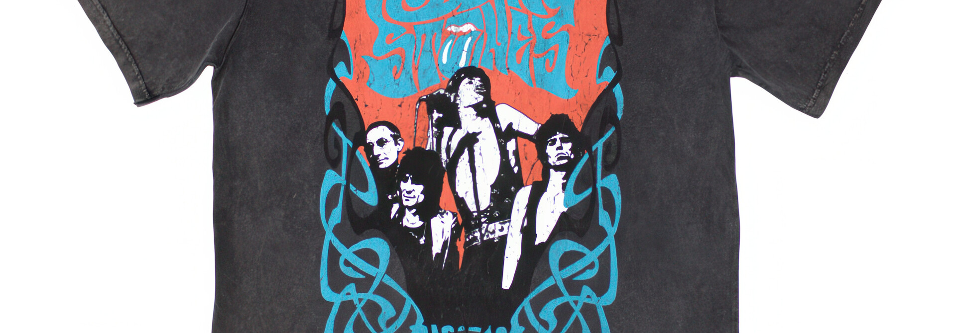 The Rolling Stones - Psych Montage Charcoal Tee