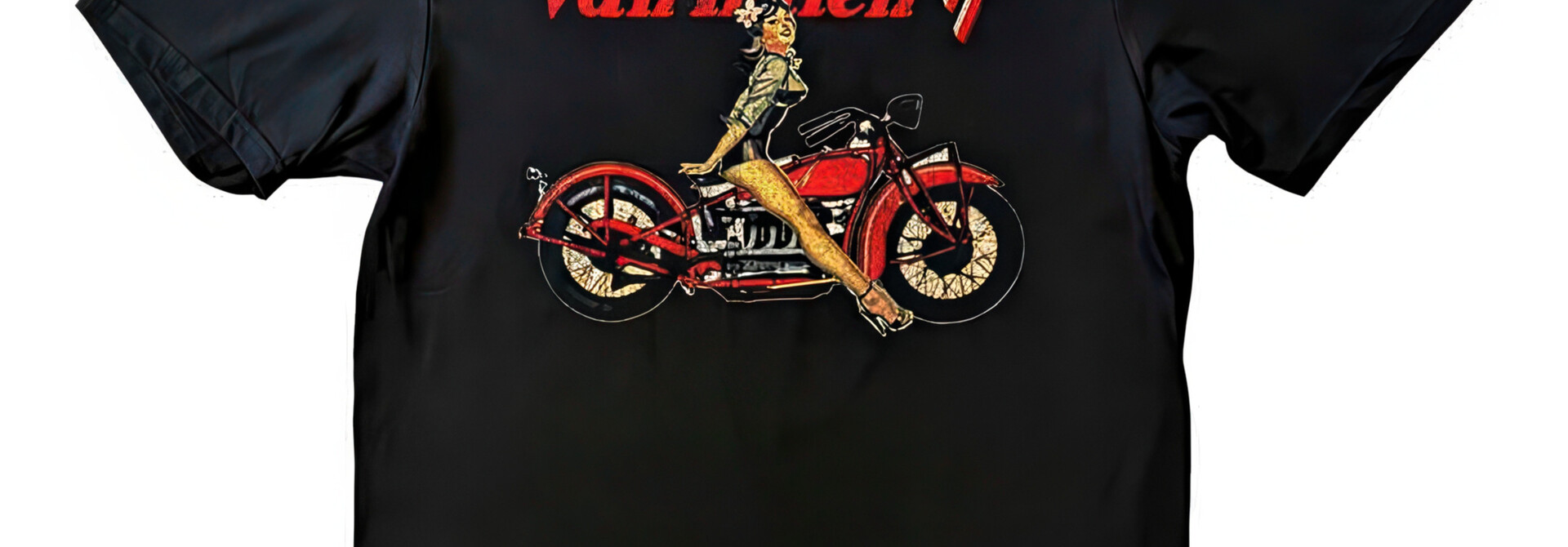 Van Halen - Pin-up Motorcycle Black Tee
