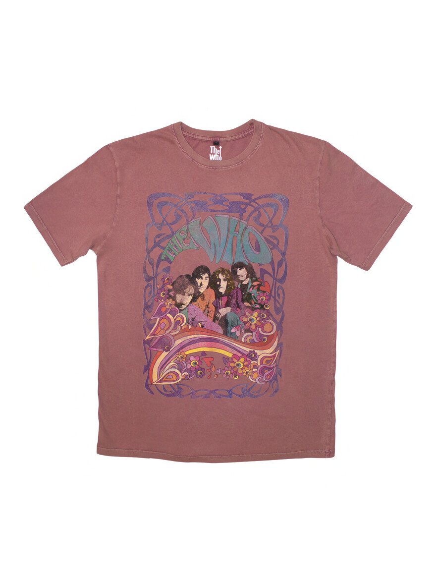 The Who - Psych Floral Kashmir Red Tee