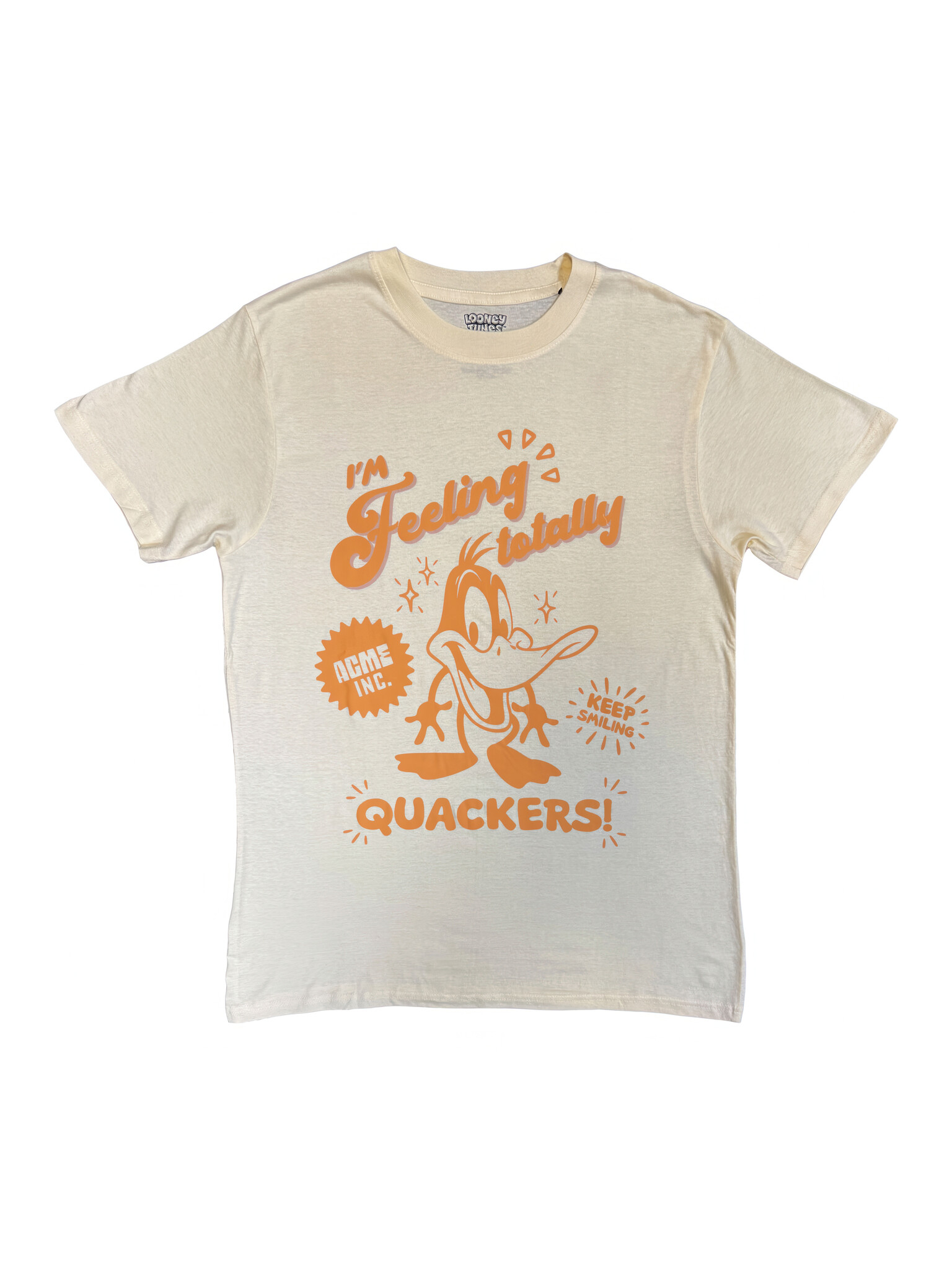 Looney Tunes - Feeling Totally Quackers Natural Tee-1