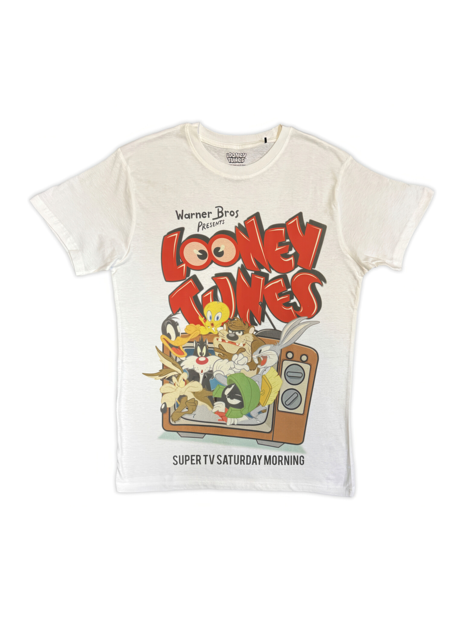 Looney Tunes - TV White Tee-1