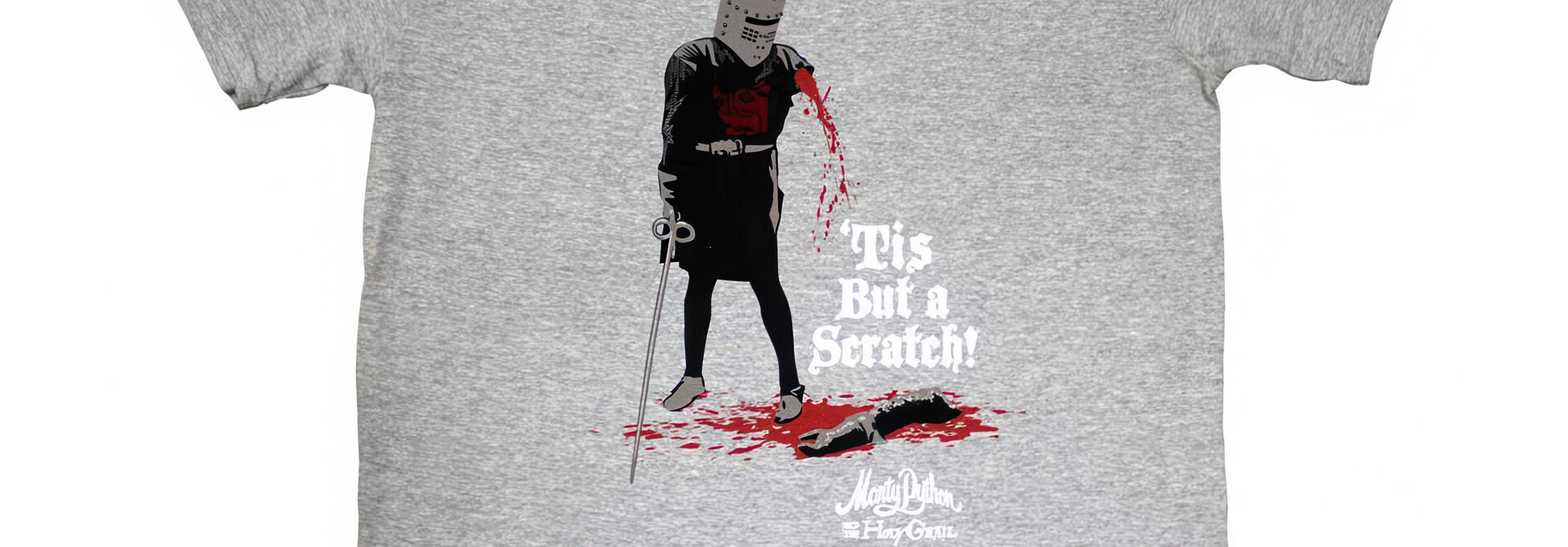 Monty Python - 'Tis But A Scratch Grey Tee