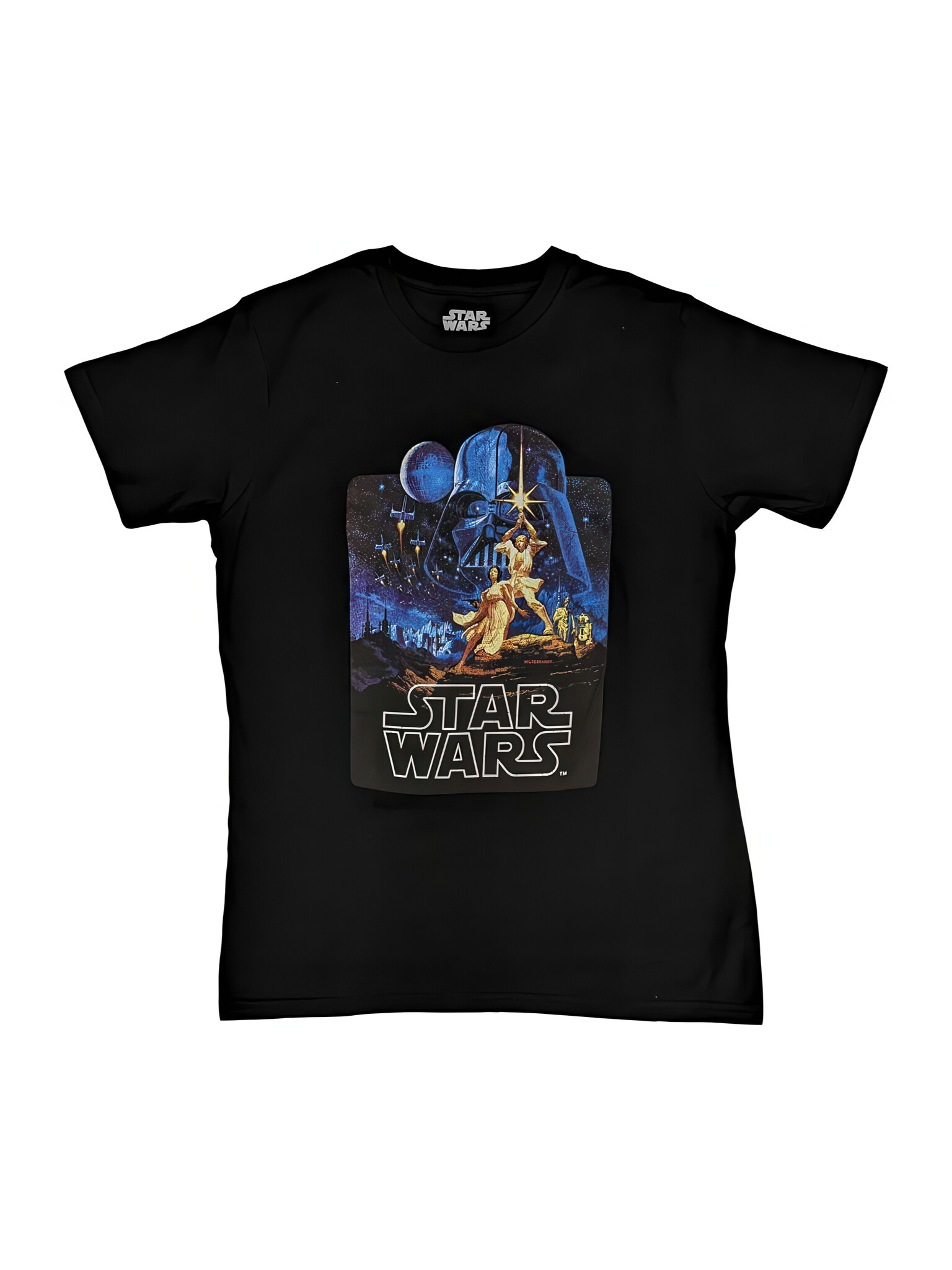 Star Wars - A New Hope Poster Black Tee-1