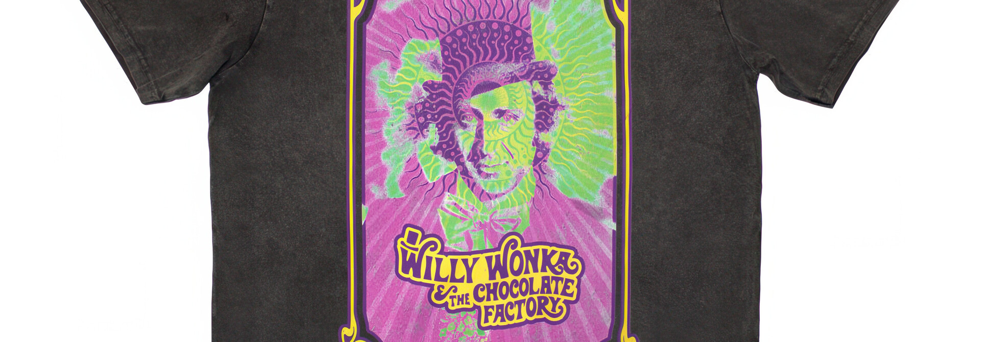 Willy Wonka - Psych Poster Charcoal Grey Tee