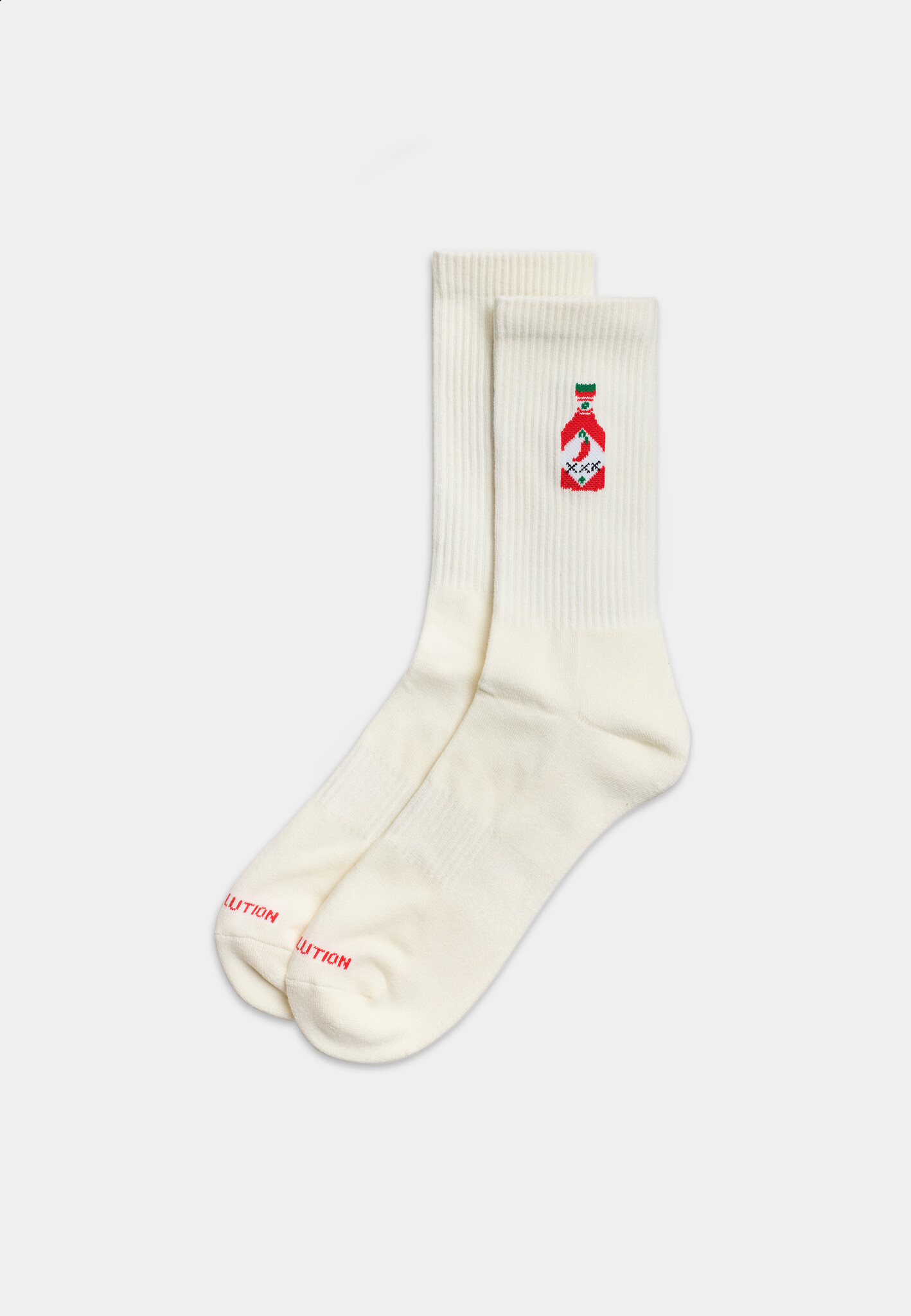♣ Jaquard Crew Hot Sauce Socks-1