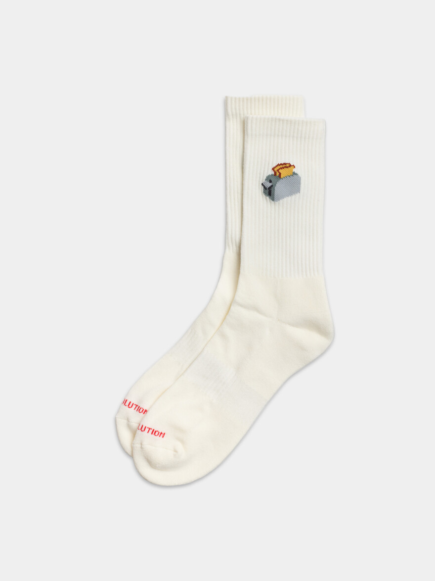 ♣ Jaquard Crew Toaster Socks