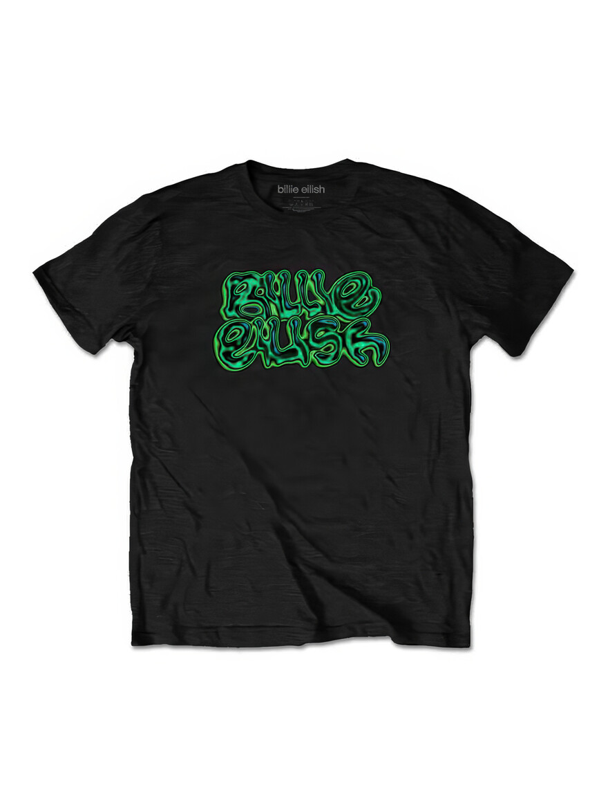 ♣ Billie Eilish - Neon Logo Black Tee