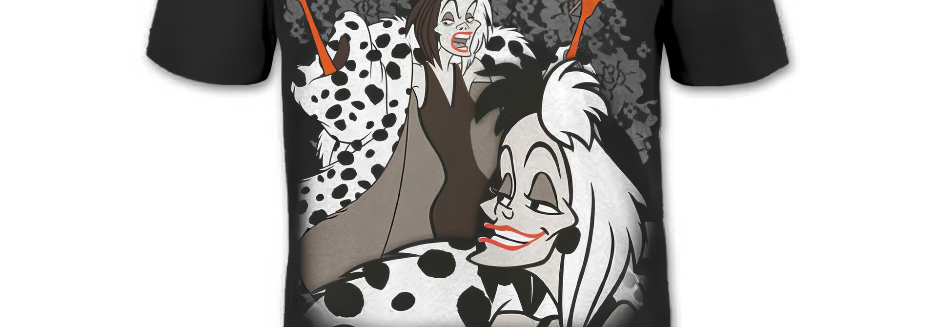 101 Dalmatians - Cruella Homage Black Tee
