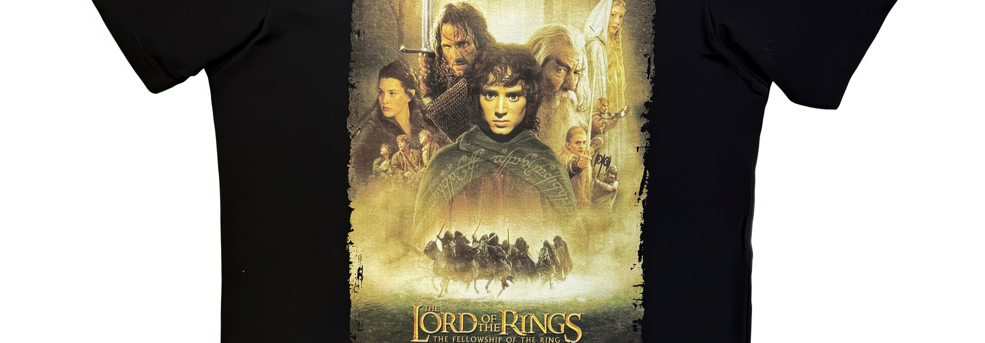 Lord Of The Rings - Fellowship Homage Black Tee