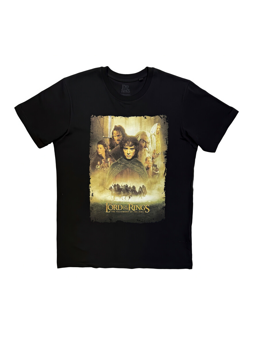 Lord Of The Rings - Fellowship Homage Black Tee