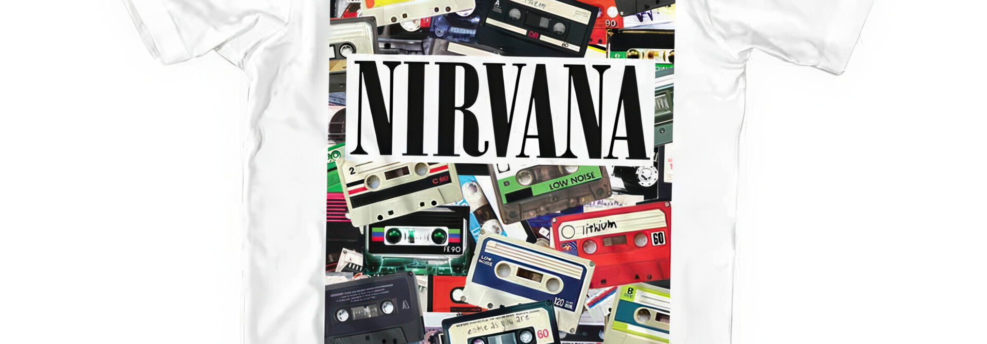 Nirvana - Cassettes White Tee