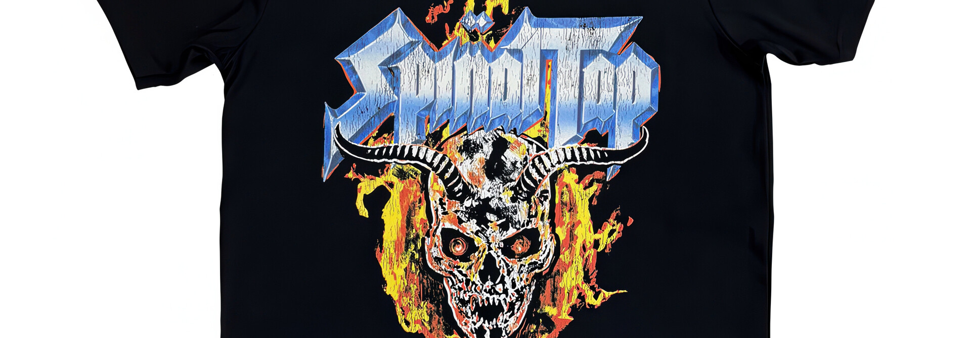 Spinal Tap - Flame Skull Black Tee