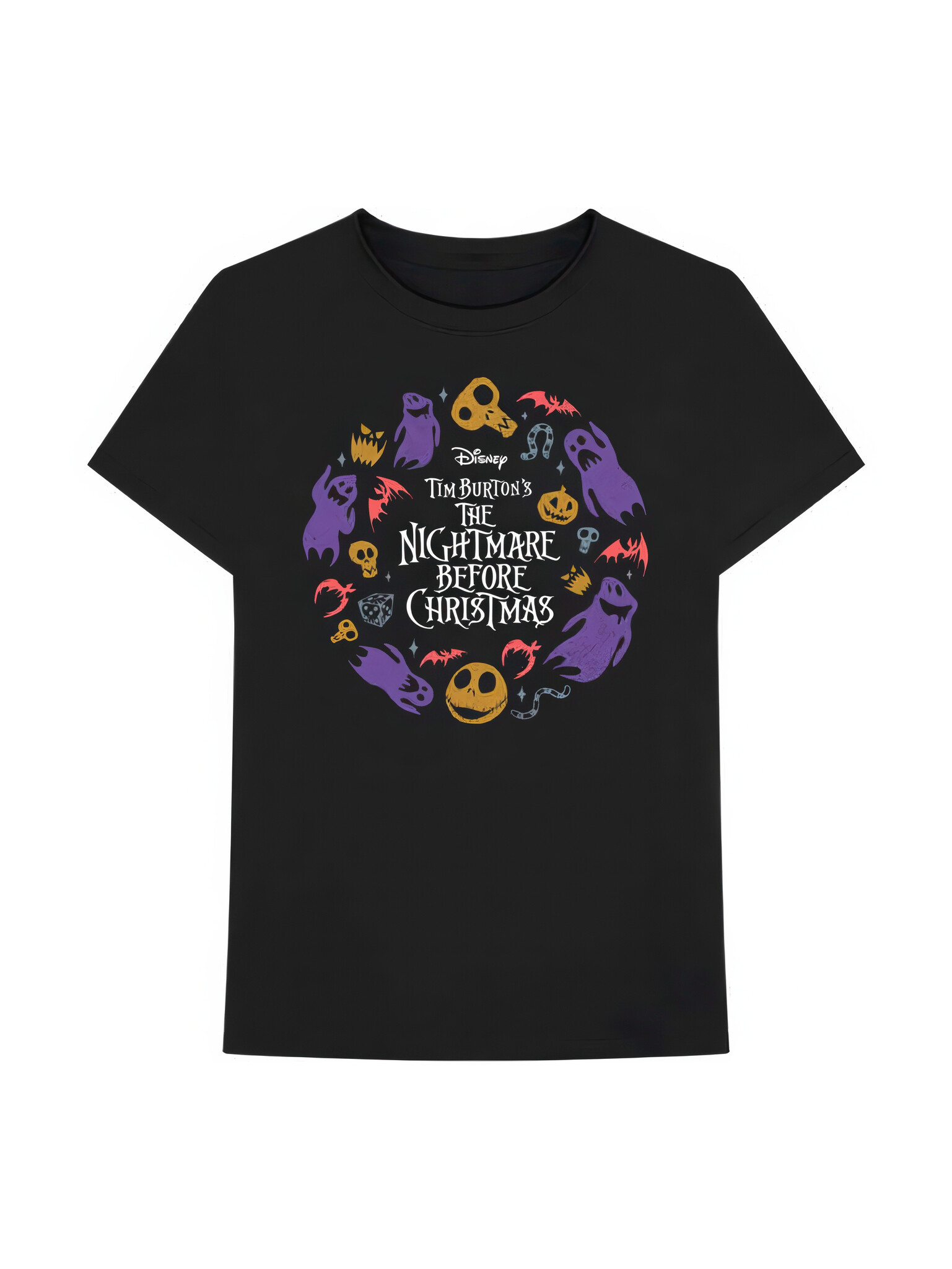The Nightmare Before Christmas - Character Flight Black Tee-1