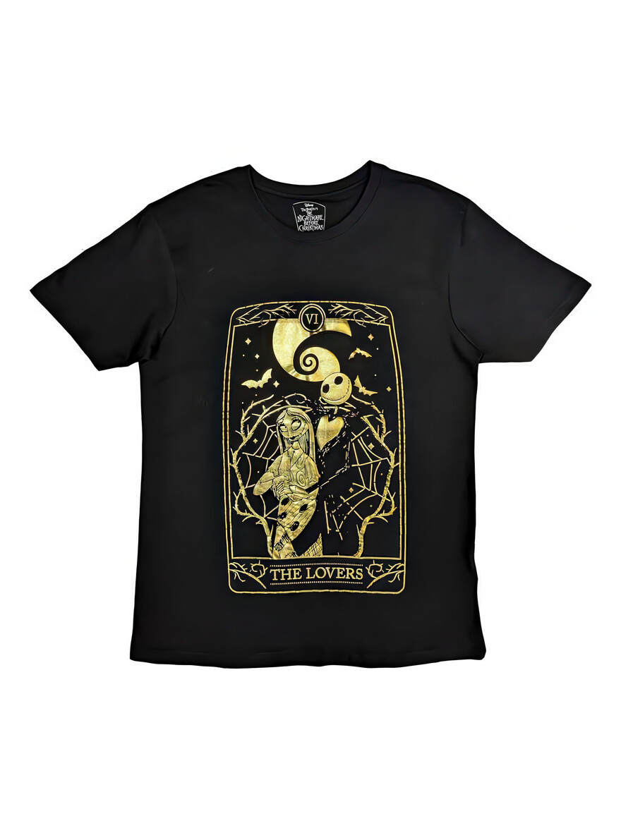 Nightmare Before Christmas - Jack&Sally Tarot Black Tee