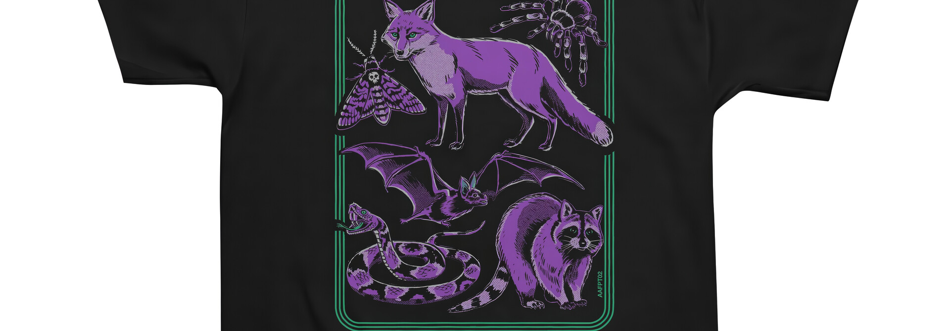 Black Green/Purple Adopt A Familiar Tee