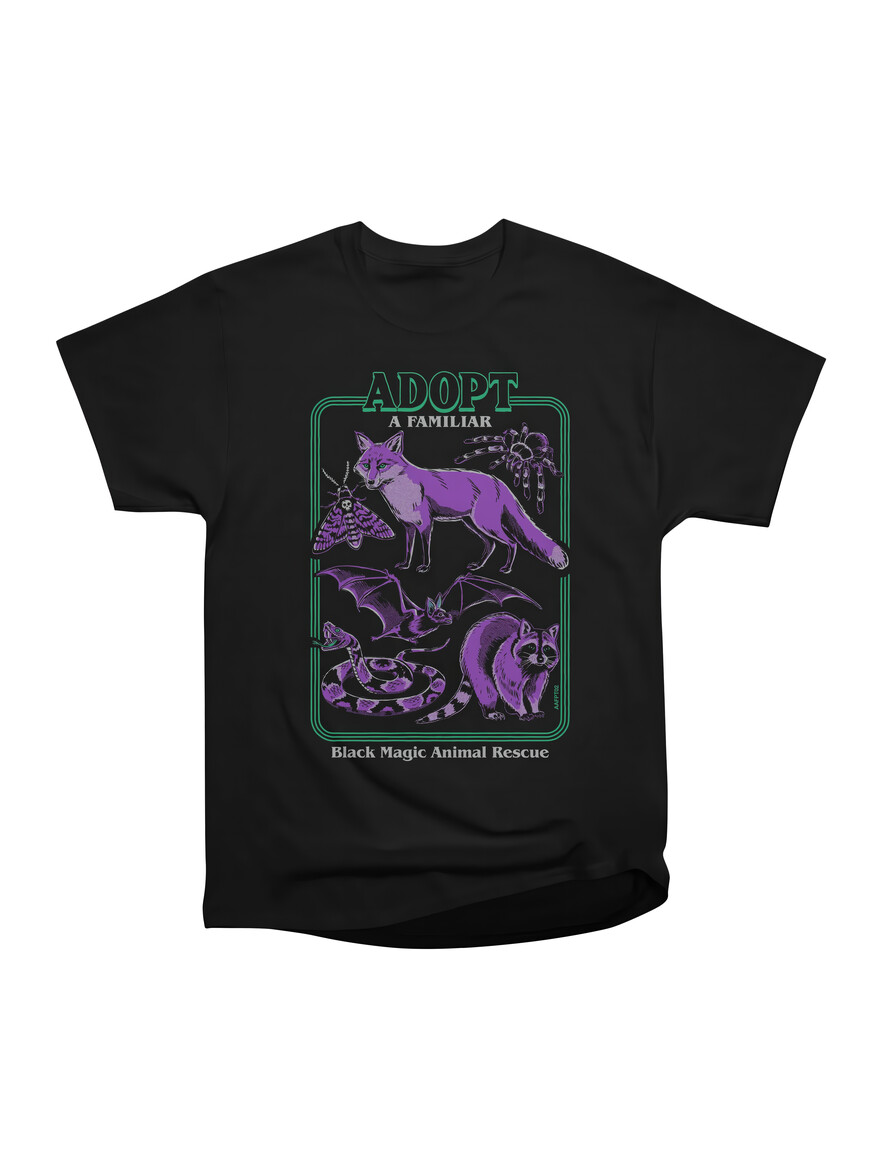 Black Green/Purple Adopt A Familiar Tee