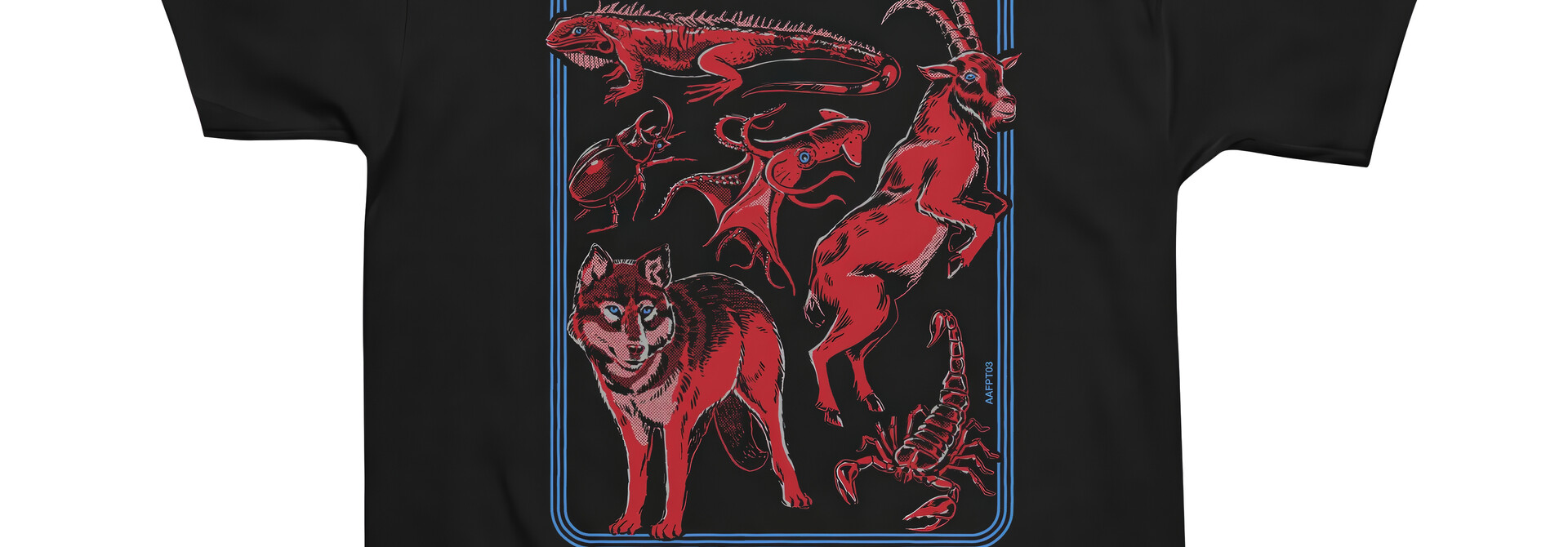 Black Blue/Red Adopt A Familiar Tee