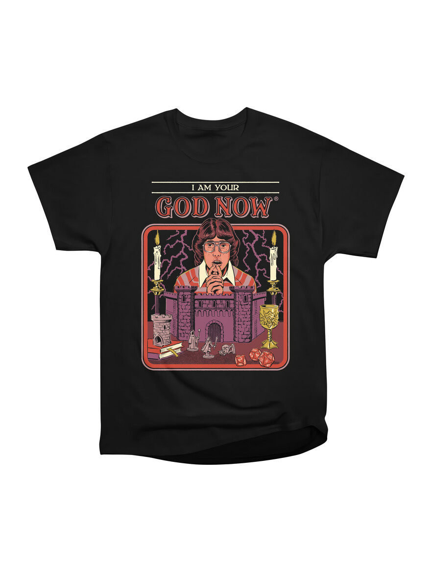 Black I Am Your God Now Tee