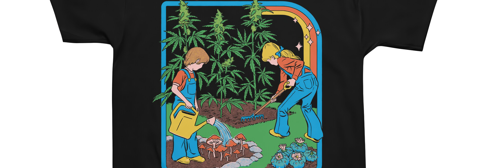 Black Magical Garden Tee