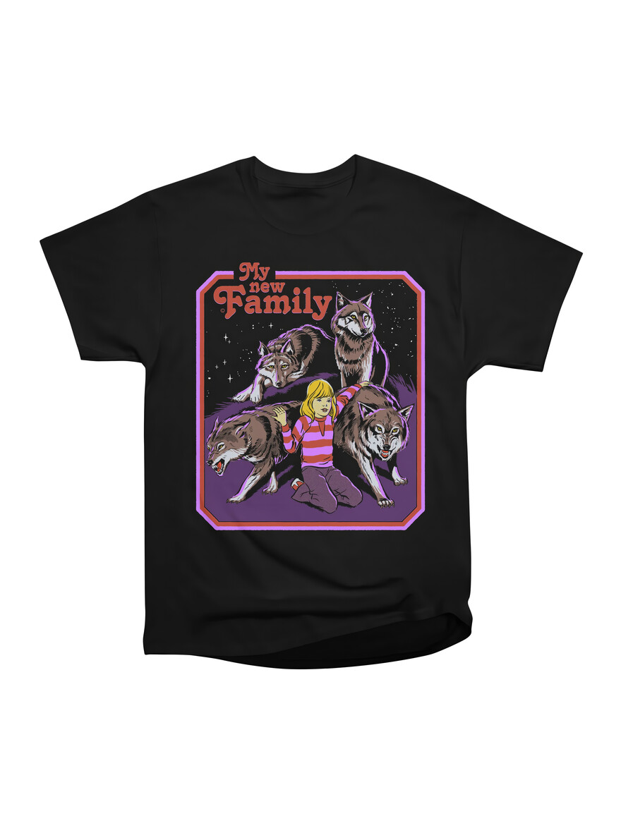 Black My New Family Tee