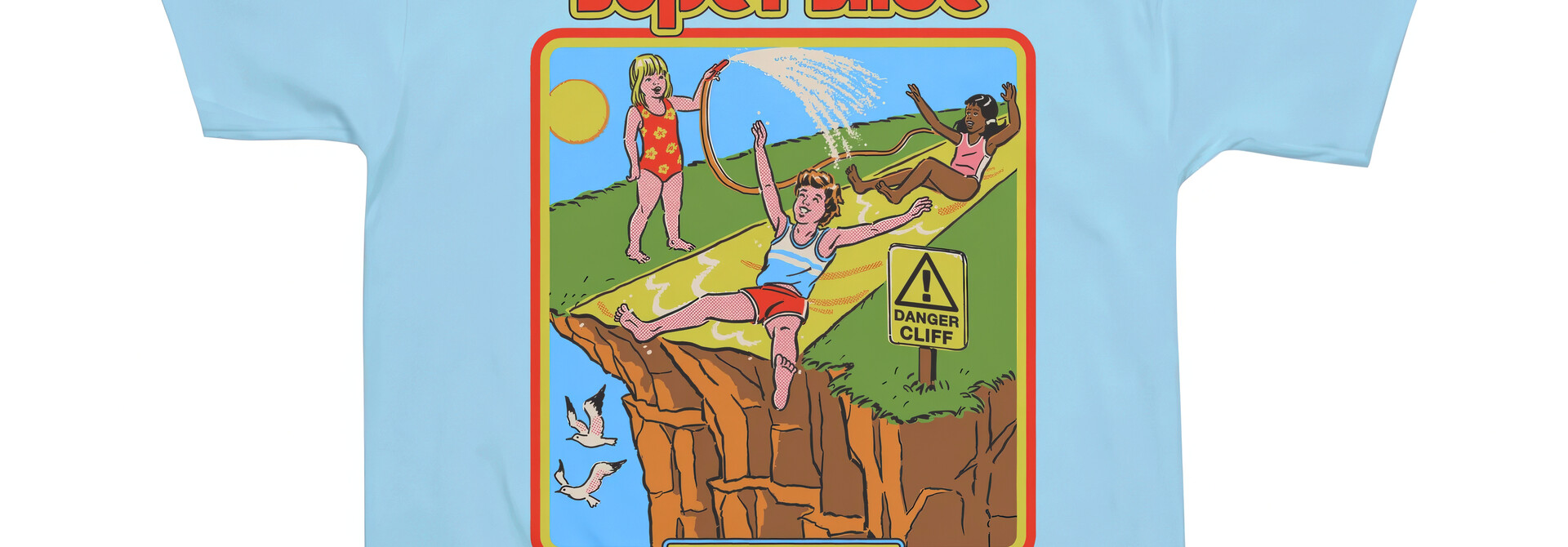 Lightblue Summer Super Slide Tee