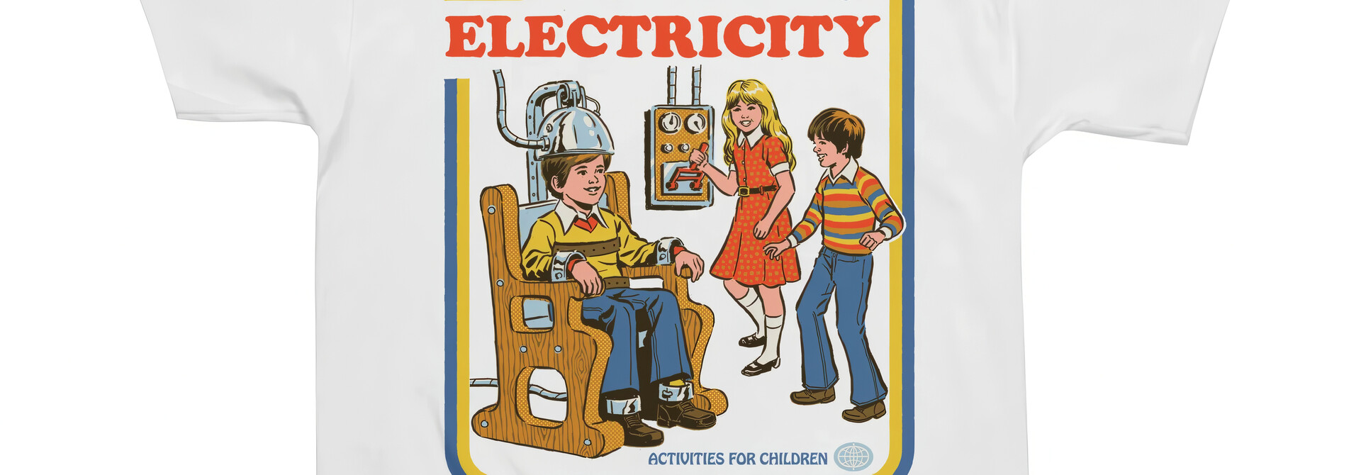 White Learn About Electricity Tee