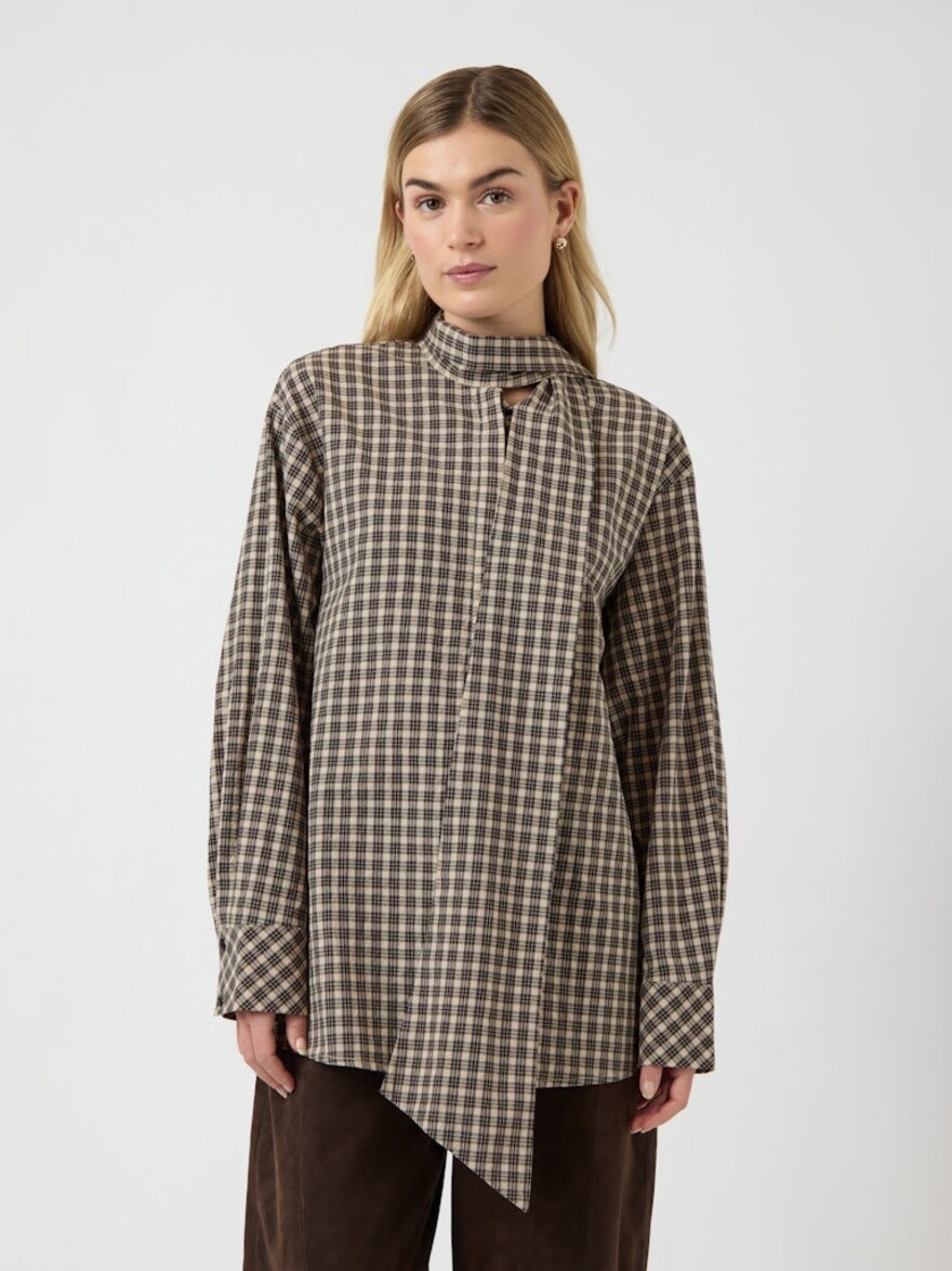 ♣ Yascarlina Lumberjack Teddy Blouse
