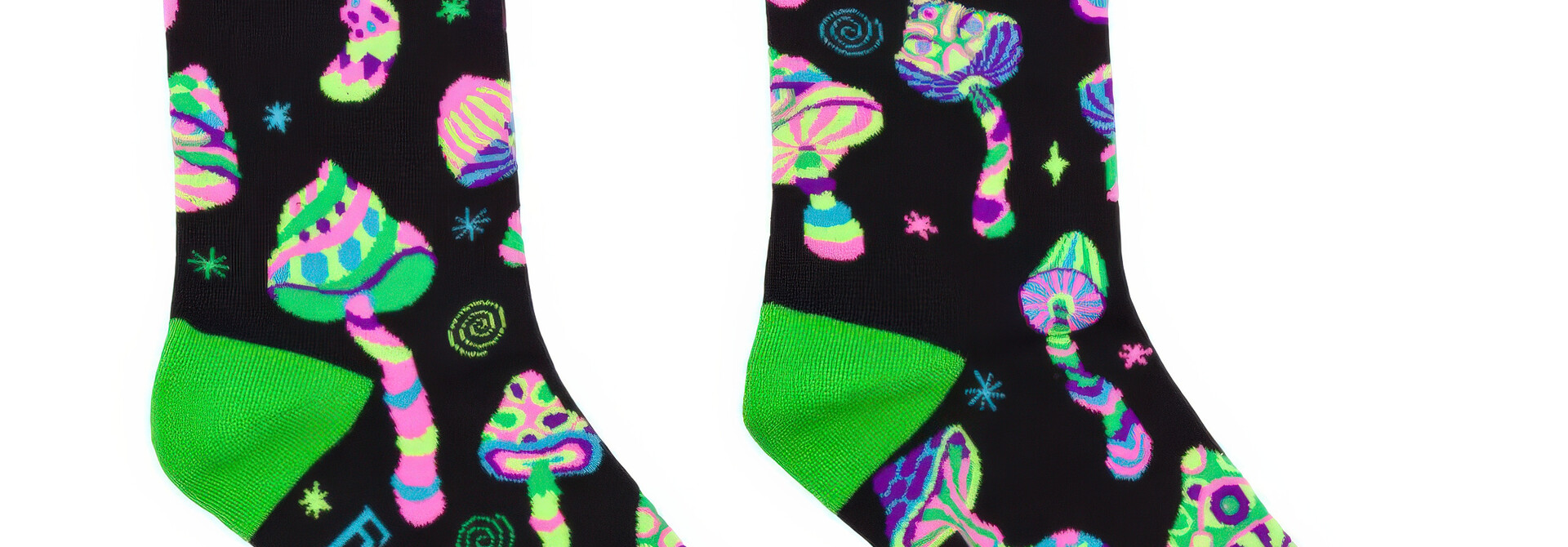 Funky Fungi UV Reactive Socks