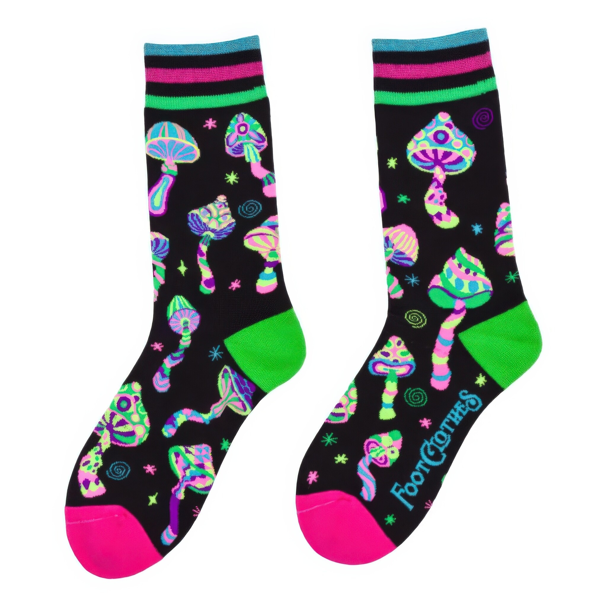 Funky Fungi UV Reactive Socks-3