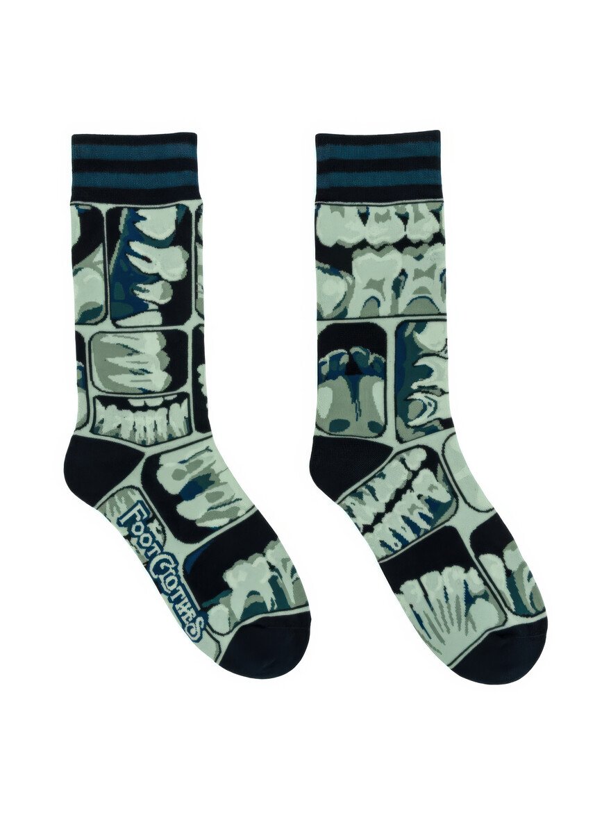 Too Cool For Flossing Teeth X-Ray Socks