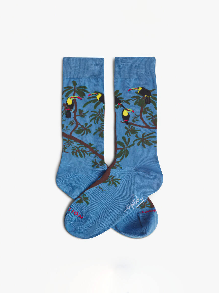 ♣ Pura Vida Rainbow Toucan Socks