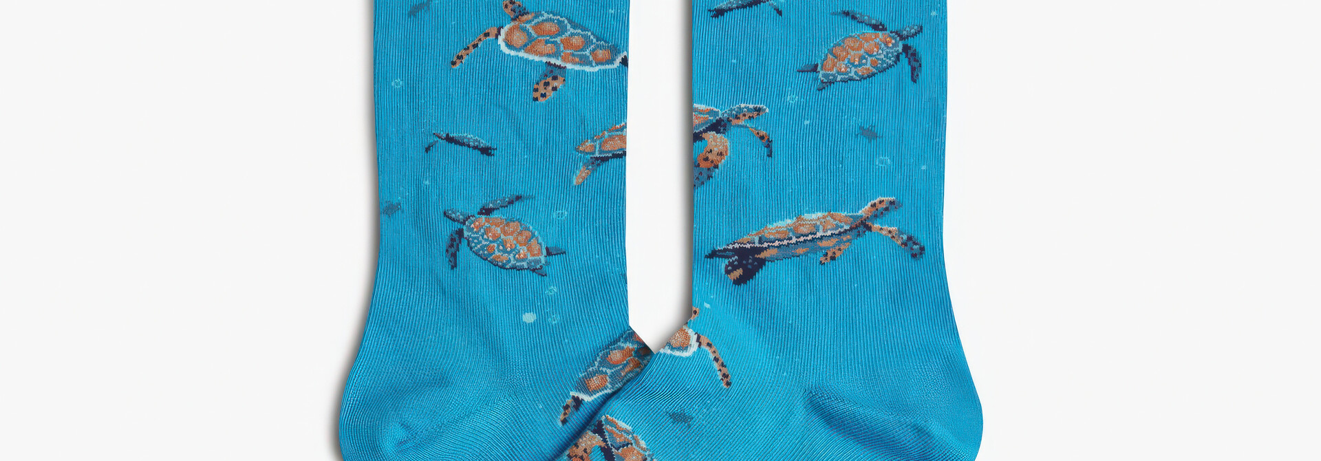 ♣ Turquoise Pura Vida Hawksbill Turtle Socks