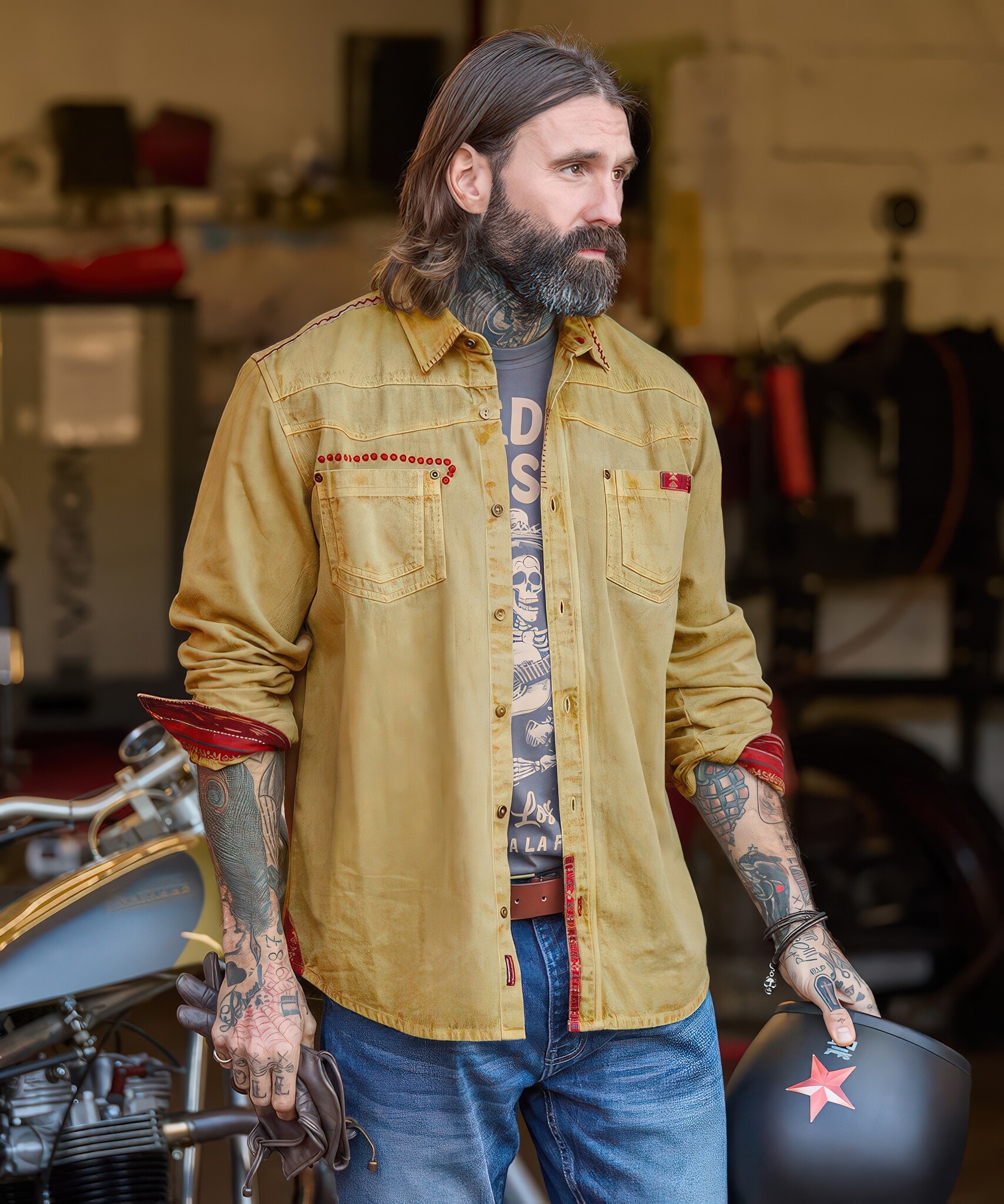 Ornate Outlaw Western Shirt-8