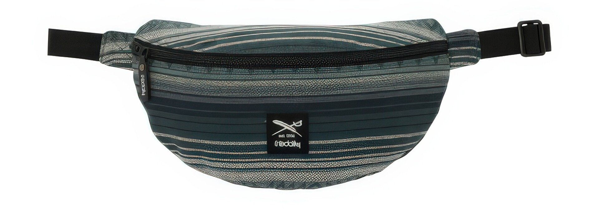♣ Vintachi Dark Jungle Stripe Hip Bag