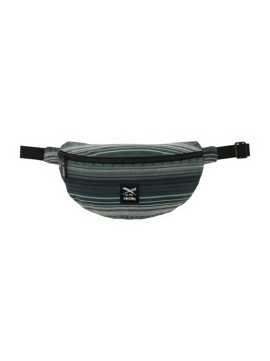 ♣ Vintachi Dark Jungle Stripe Hip Bag