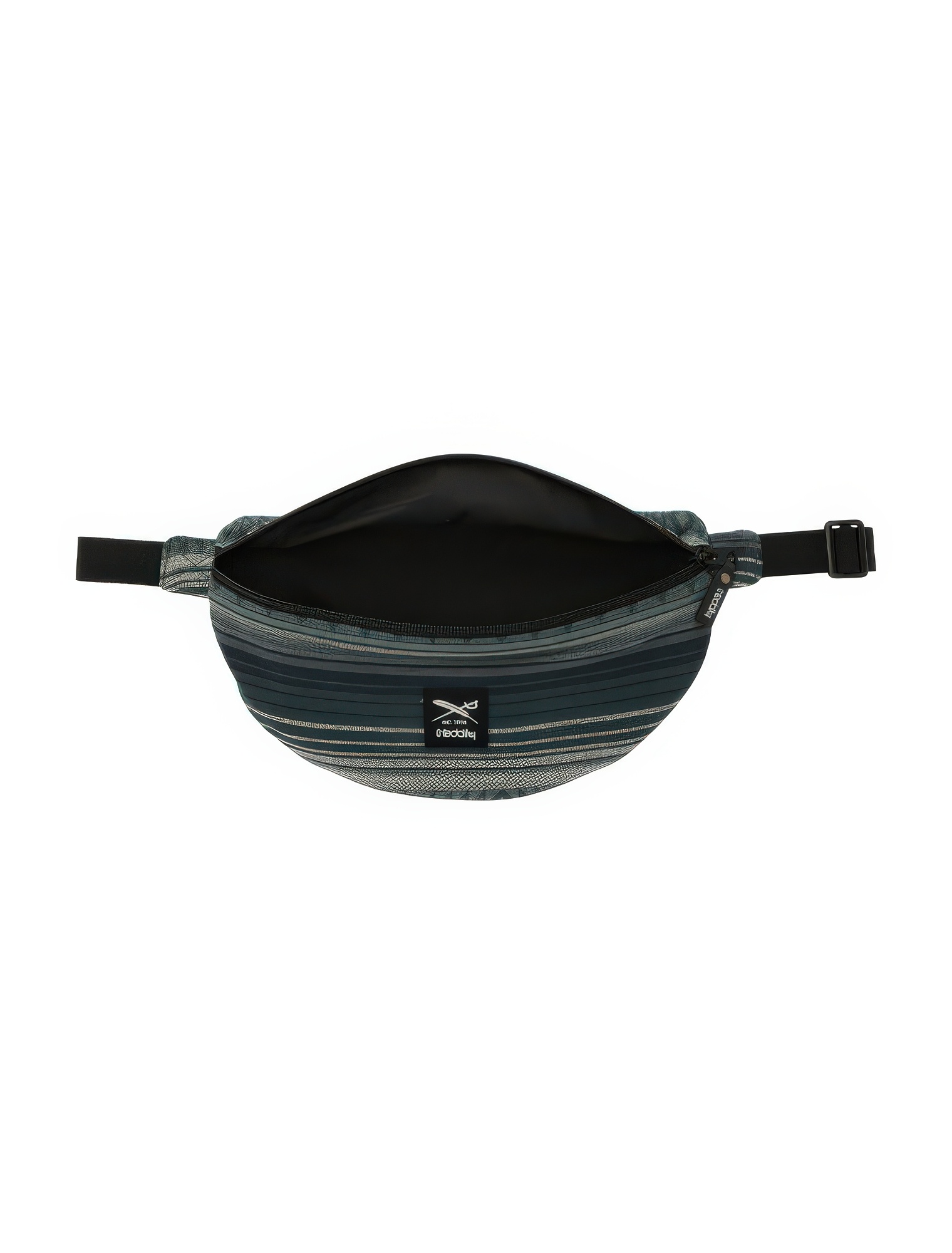 ♣ Vintachi Dark Jungle Stripe Hip Bag-2