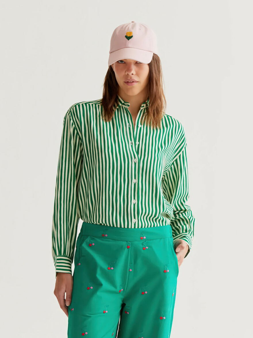 Monaco Mints Striped Blouse