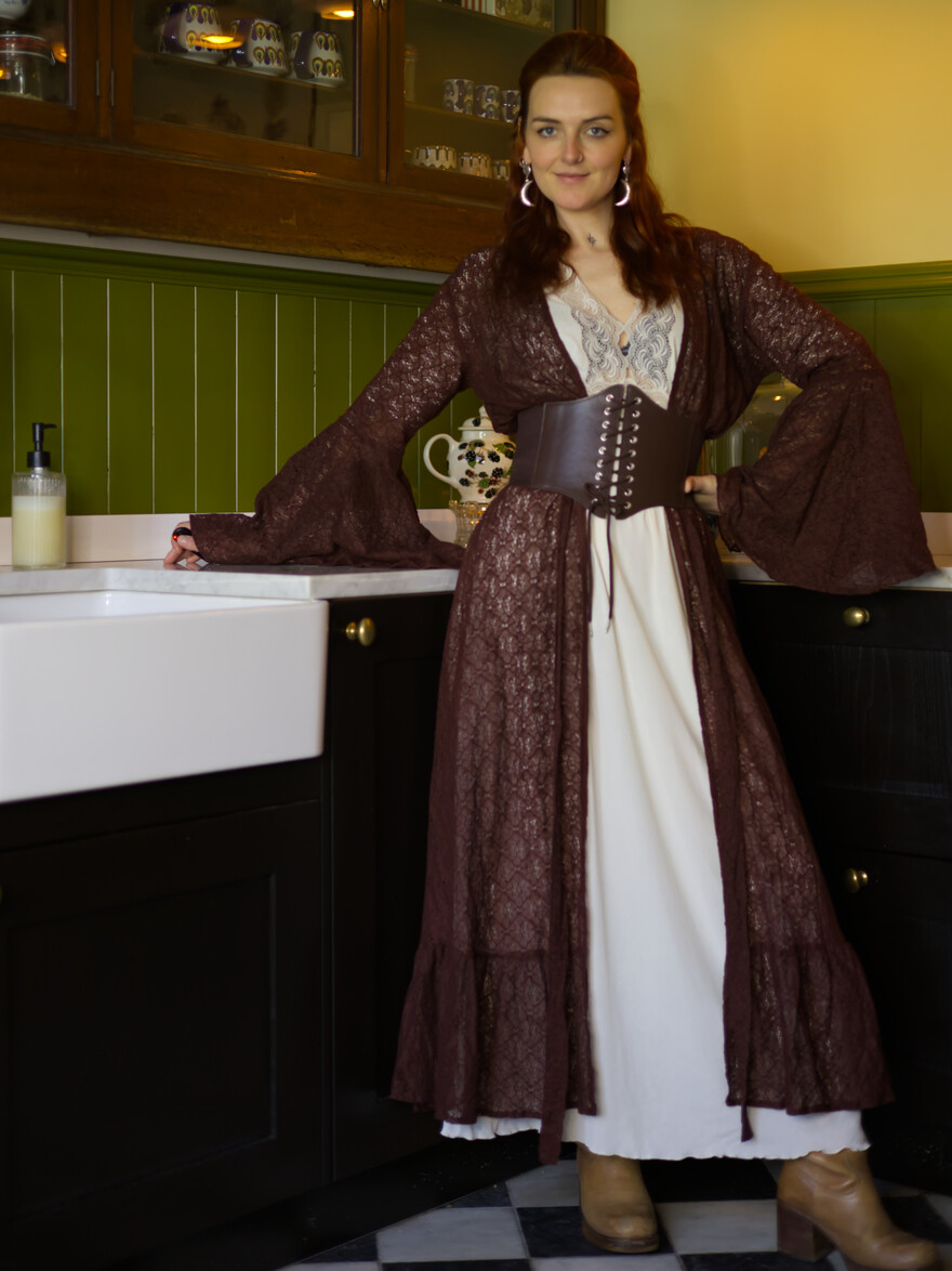 The Aurora Lace Dress (CARDAMOM)