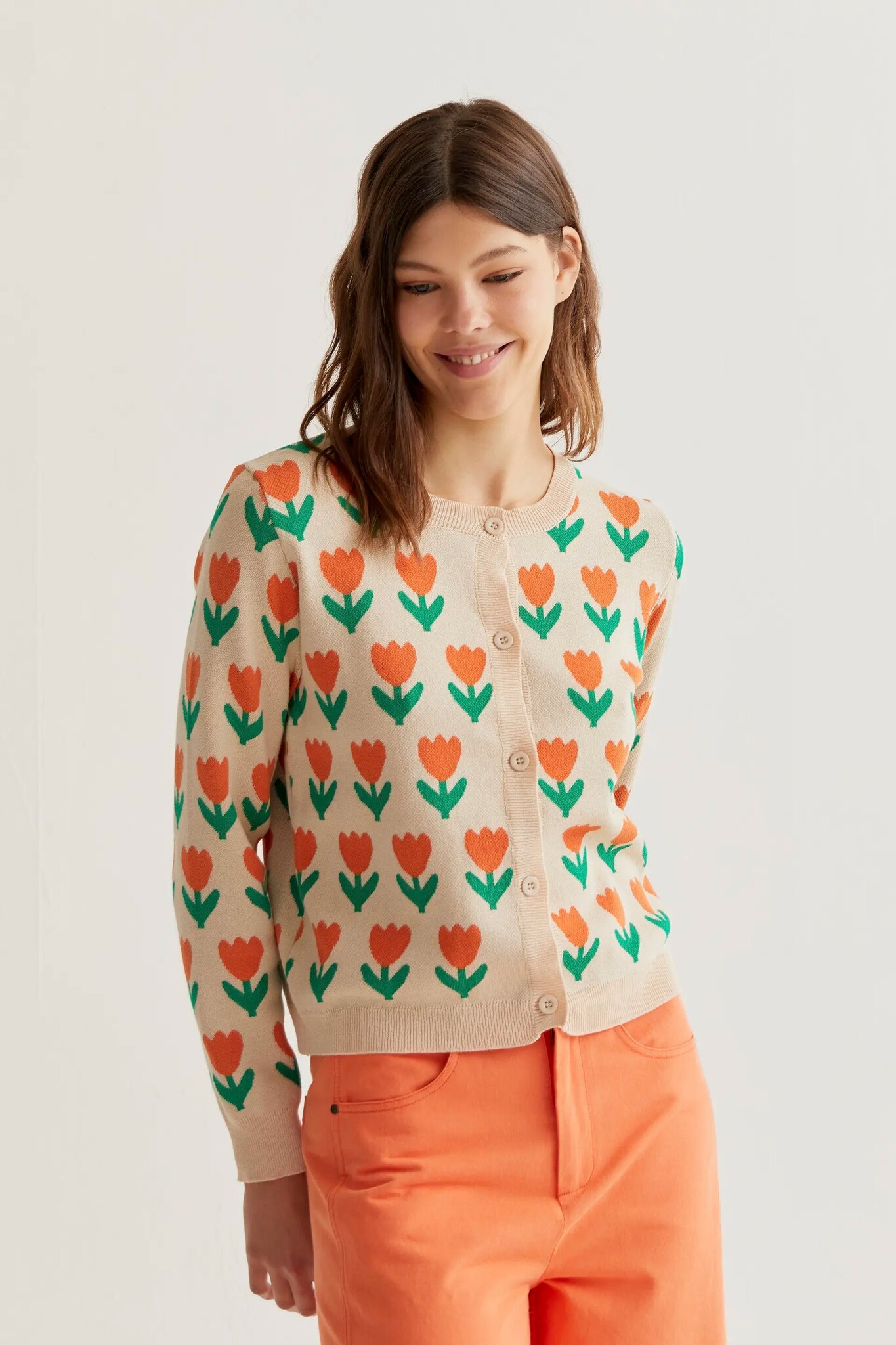 Tipsy Tulip Field Cardigan-2