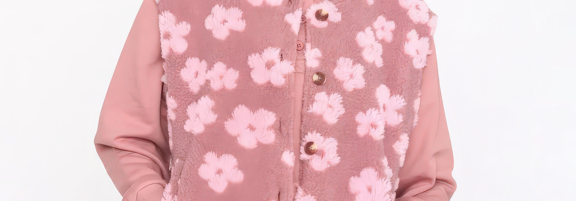 ♣ Cotton Candy Flower Vest