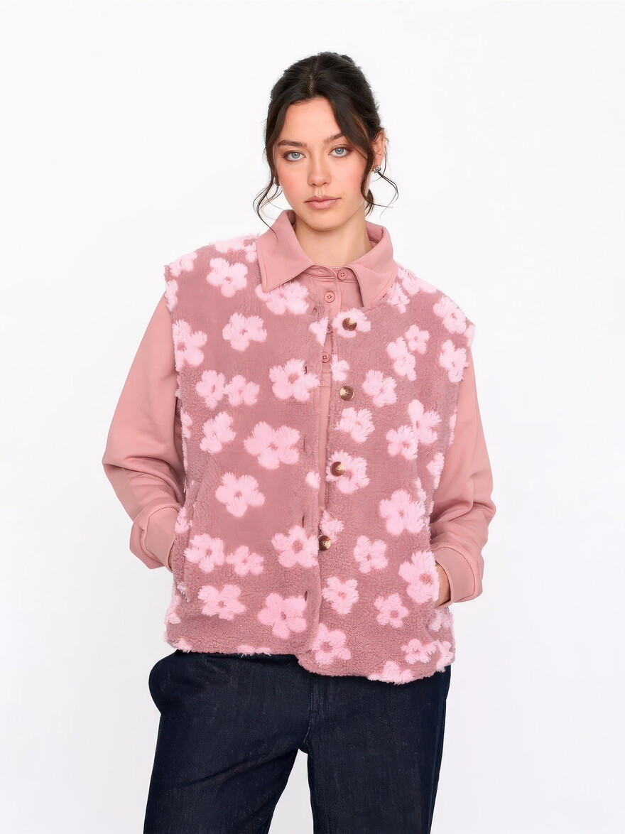 ♣ Cotton Candy Flower Vest