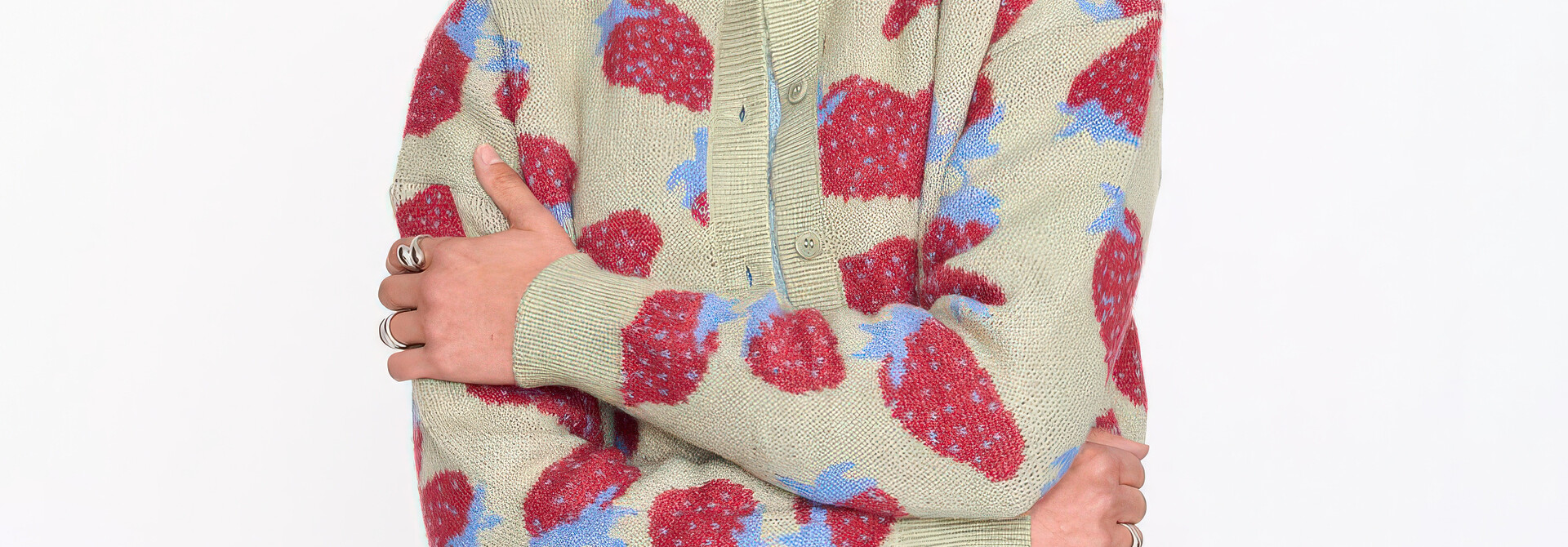 ♣ Strawberry Merging Cardigan