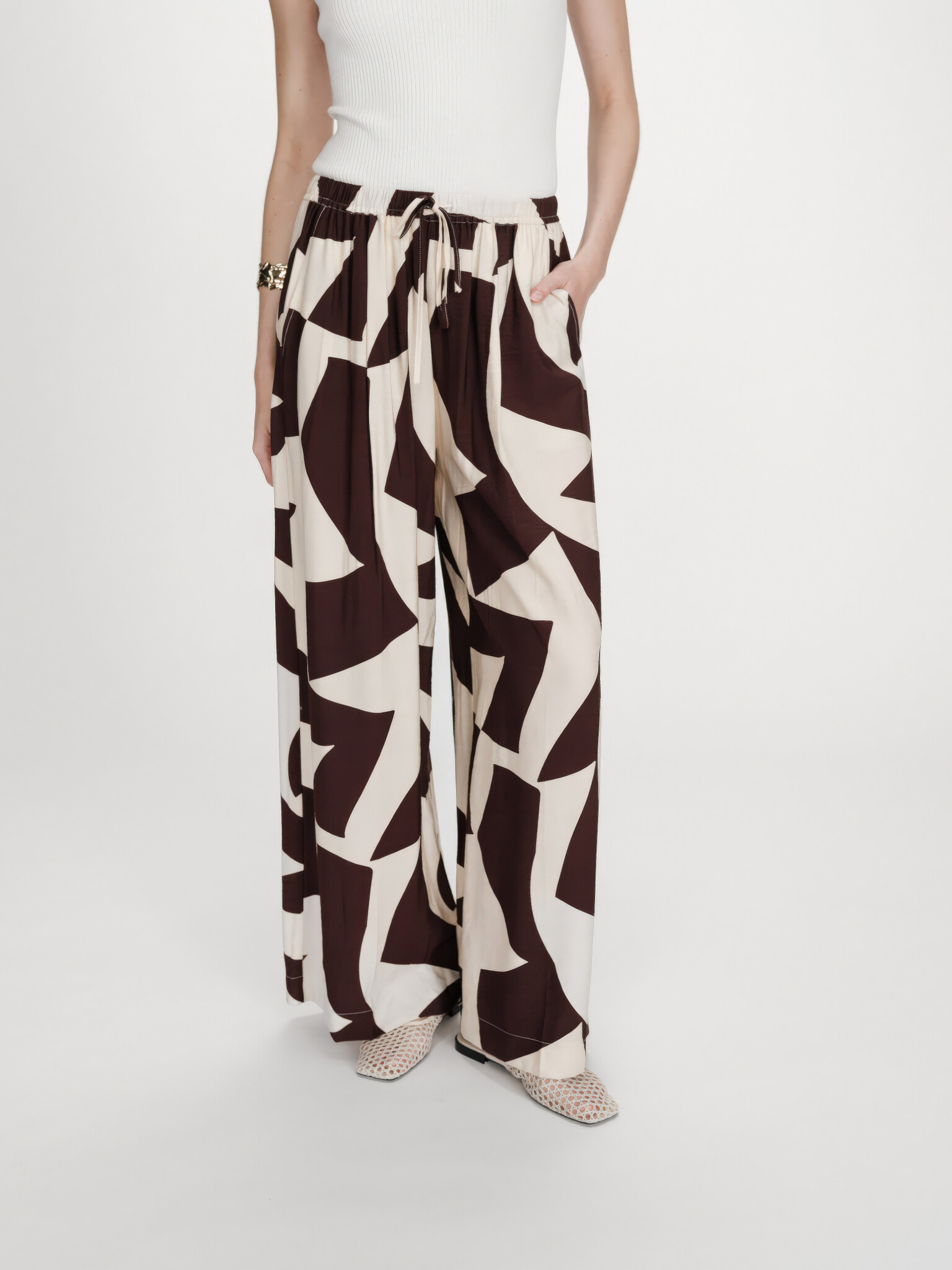 Veni Venetian Tiramisou Trousers-1